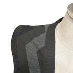 Alpha Studio – Gilet in Lana Merinos Extrafine con Motivo a Zig-Zag – Grigio Scuro, immagine 6