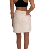 Faux leather mini skirt