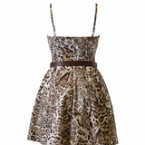 Vicolo Leopard Mini Dress