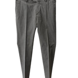 PT Torino Pantalone Chino Business in Cotone Stretch Grigio Antracite