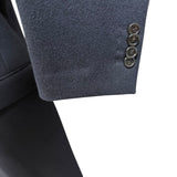 Lardini Double-Breasted Wool Coat - Midnight Blue