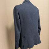 Black Diamond Couture Double-Breasted Jacket – Blue Herringbone
