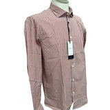 Hamaki-Ho Shirt – Striped White and Bordeaux