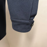 Lardini – Giubbotto Harrington in Panno di Lana Loro Piana "Capolavoro" – Blu Notte