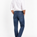 Jeans Uomo Lardini in Denim Blu Medio – Lavaggio Effetto Used