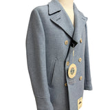 Caban Peacoat Uomo Camplin Rain Wool Island – Azzurro, immagine 4