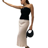 Long Polka Dot Skirt