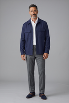 Giacca / Overshirt Lardini in Misto Lana e Kashmir blu