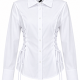 Camicia Bianca Have One con Lacci Corsetto