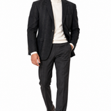 Blazer Uomo Burberry London Monroe in Cotone e Lana Vergine – Grigio Antracite