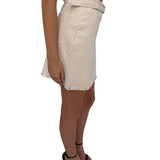 Faux leather mini skirt