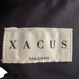 Xacus Tailor Fit Shirt - Navy Blue in Albini Stretch Fabric