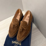 Mocassini Tricker's Elton in Camoscio Marrone con Nappine - Taglia 42 ½ (UK 8.5)
