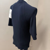 Alpha Studio Ribbed Blue Cotton T-Shirt – Size 50