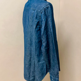 Tela Genova Heritage – Camicia Denim Igor in Cotone e Lino – Blue
