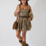 Vicolo Leopard Mini Dress
