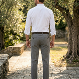 Pantaloni Berwich in Cotone Grigio | Taglia 50 | Sartoria Italiana