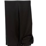 Pantalone Sartoriale Uomo Lardini Kurt in Lana e Mohair Nero – Made in Italy