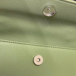Borsa Mini Disclaimer in Pelle Sintetica con Manico Intrecciato, immagine 7