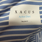 Xacus Active Shirt - The Journey Collection | Non-Iron Light Blue Striped