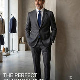 Lardini Pure Virgin Wool Suit - Charcoal Grey (Drop 7)