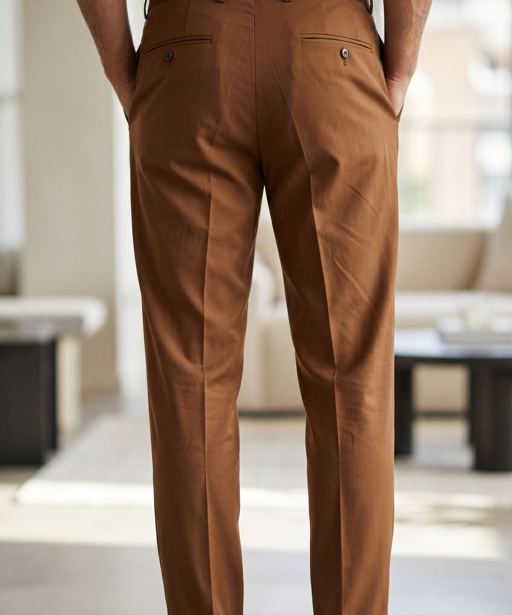 Briglia 1949 Trousers - Brown Fresco Wool size 52