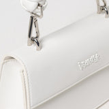 Borsa Mini Disclaimer in Pelle Sintetica con Manico Intrecciato, immagine 2