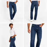 Jeans Uomo Lardini in Denim Blu Medio – Lavaggio Effetto Used