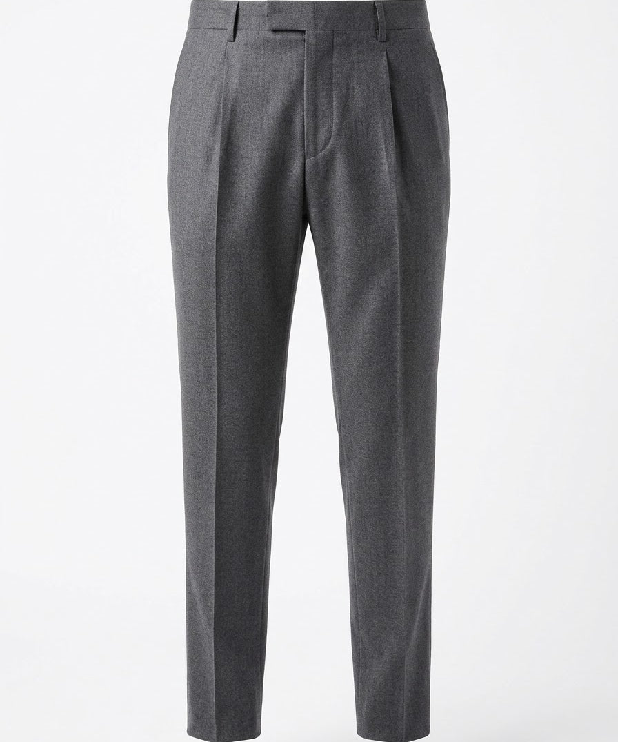 PT Torino – Pantaloni Formali in Lana Vergine Sartoriali – Grigio Medio Pt01, immagine 2