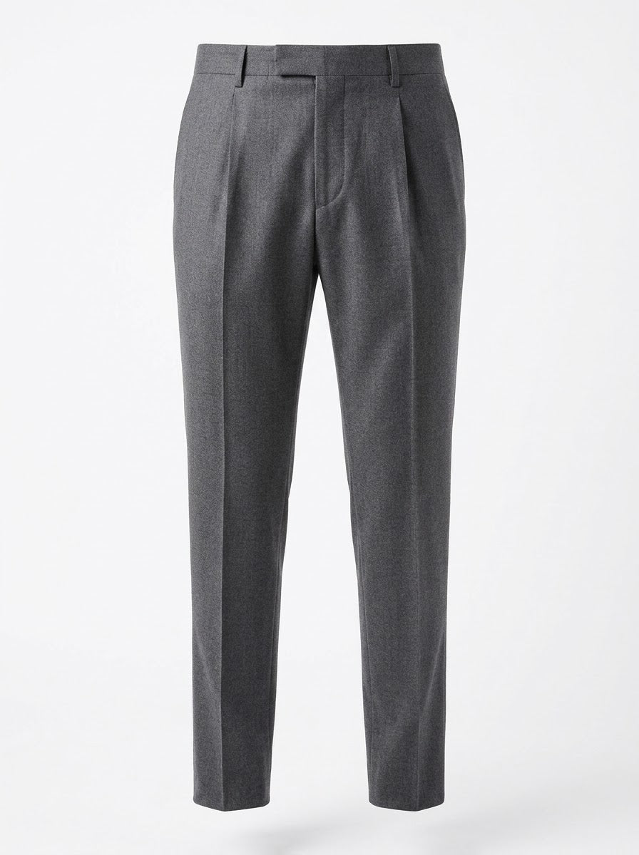 PT Torino – Pantaloni Formali in Lana Vergine Sartoriali – Grigio Medio Pt01, immagine 2