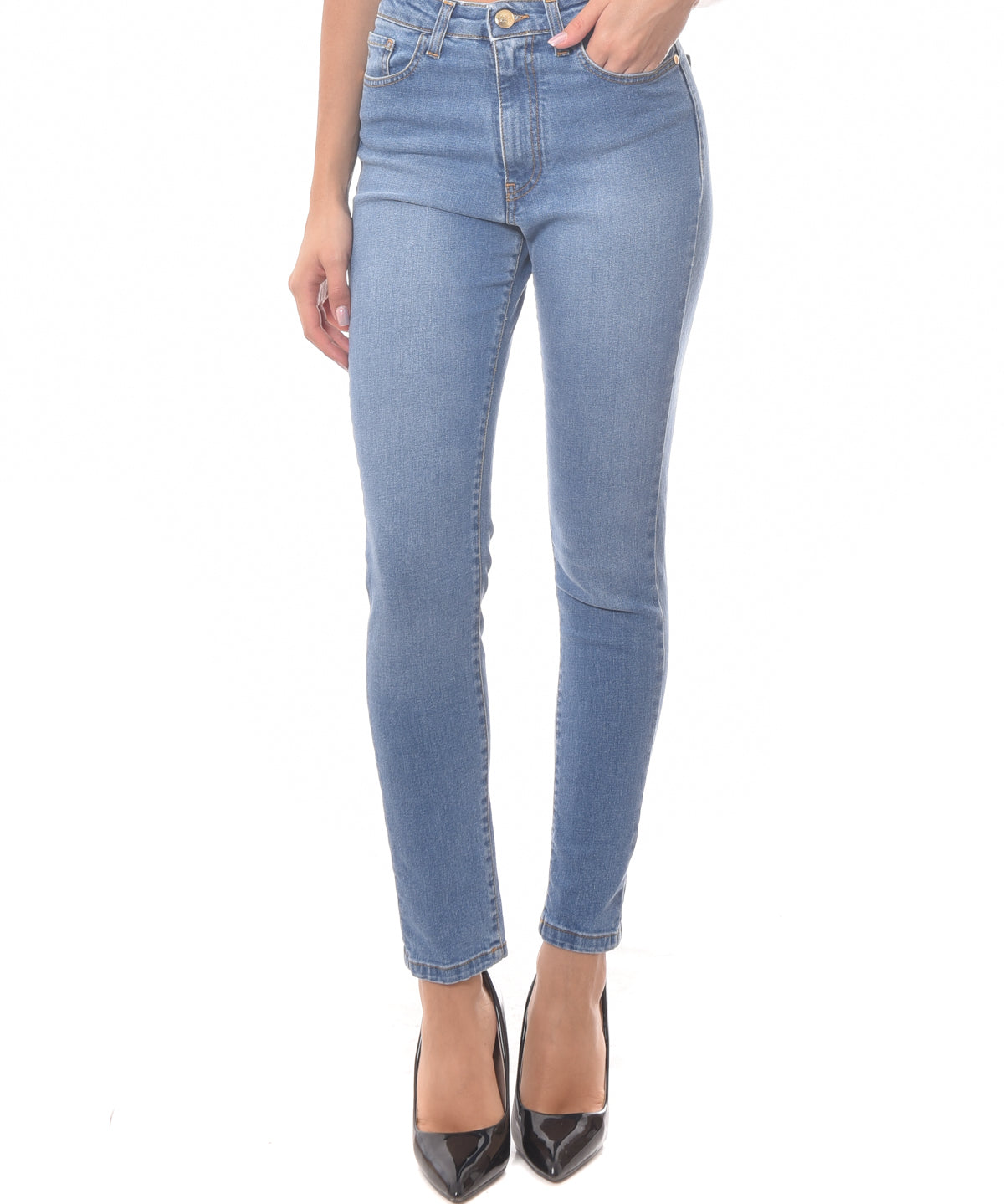 Cavalli Class light denim skinny jeans