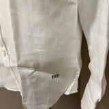 Fay – Camicia Uomo Bianca in 100% Lino a Maniche Lunghe