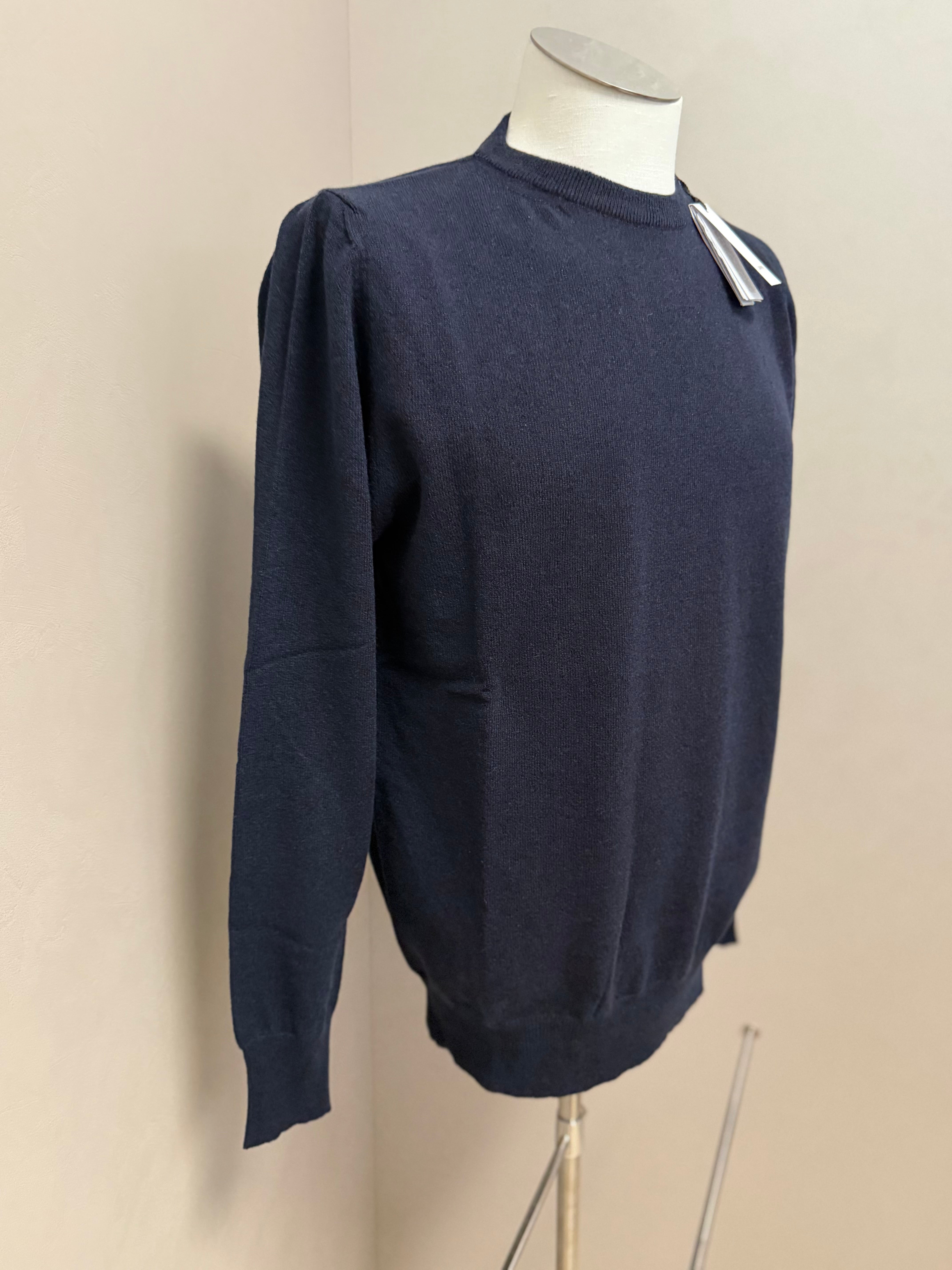 Pullover Lardini Uomo in 100% Cashmere Blu Navy, immagine 3