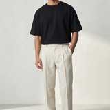 Lardini Sartorial Trousers - Wool, Silk and Linen Blend - Light Beige