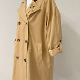 Beige Trench Coat with removable jewel pins