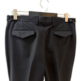 Pantalone Sartoriale Uomo Lardini Kurt in Lana e Mohair Nero – Made in Italy