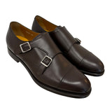 Scarpe Doucal’s Doppia Fibbia in Pelle Marrone – Made in Italy – Taglia 42