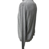 Kangra – Cardigan Full Zip in Puro Cotone Made in Italy – Grigio Chiaro Melange