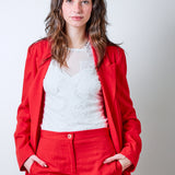 White Rinascimento bodysuit with lace and sheer tulle