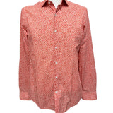 Camicia Uomo Sonrisa Fior di Cotone a Fantasia Floreale – Rosso Corallo, immagine 3