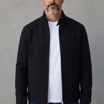 Giubbotto Uomo Lardini BERIT in Pura Lana Vergine con Zip – Nero