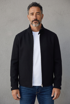 Giubbotto Uomo Lardini BERIT in Pura Lana Vergine con Zip – Nero