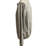 Emanuele Curci Suede Bomber Jacket - Sand Beige