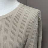 Manuel Ritz Open-Knit T-Shirt - Beige