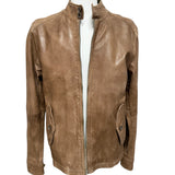 D'Amico Genuine Leather Jacket - Burnt Brown