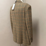 Lardini – Blazer Uomo Pied de Poule in Lana Vergine e Cashmere | Beige, Nero e Bordeaux