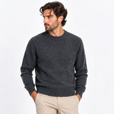 Maglione Uomo Lardini in Baby Alpaca e Lana – Grigio Antracite