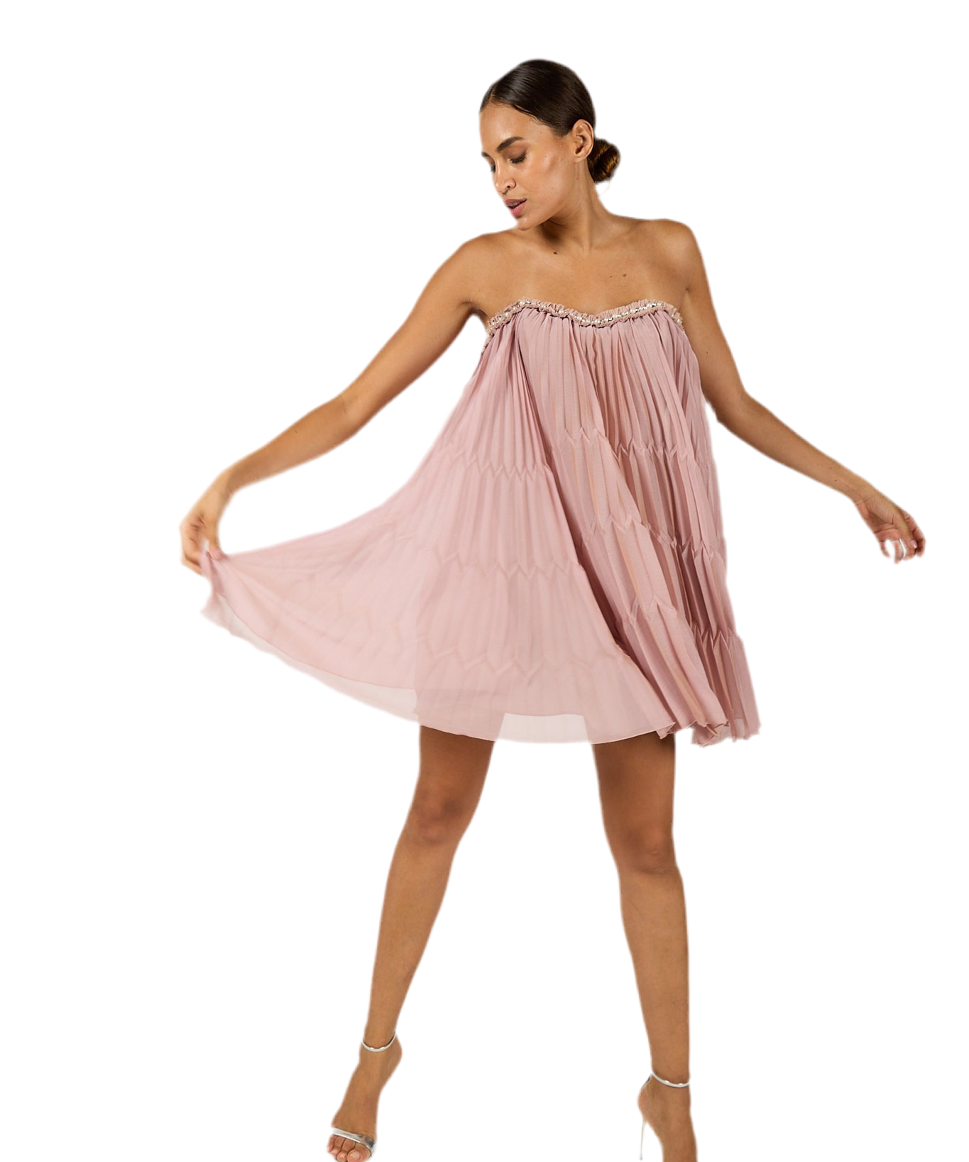 Elisabetta Franchi pleated midi dress
