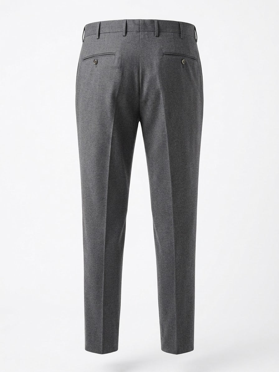 PT Torino – Pantaloni Formali in Lana Vergine Sartoriali – Grigio Medio Pt01, immagine 3