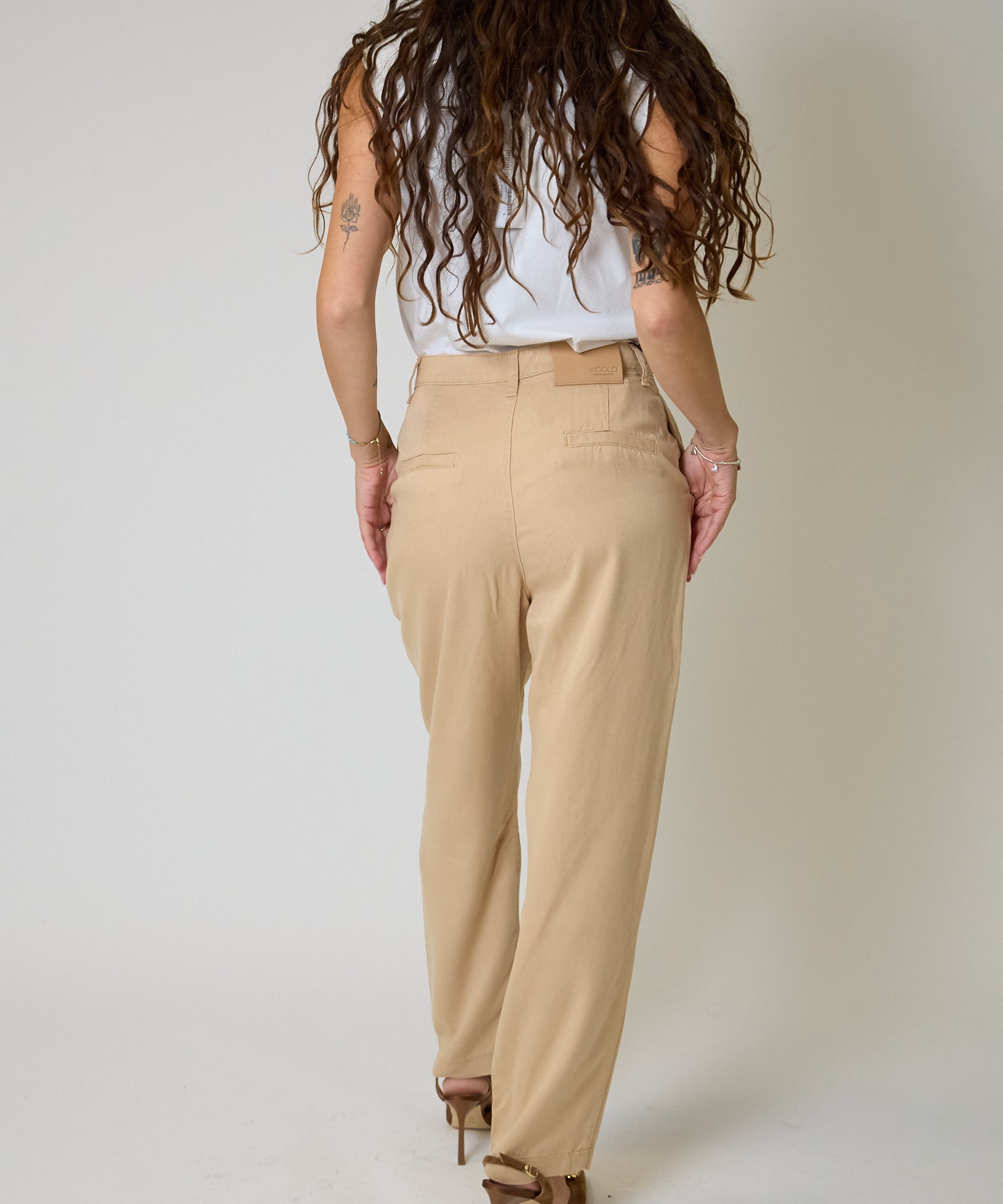 Pantalone Vicolo Relaxed Fit in Lyocell